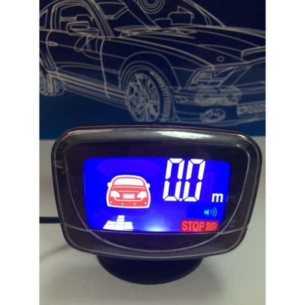 Парктроник iDial ID-069-8 LCD черный