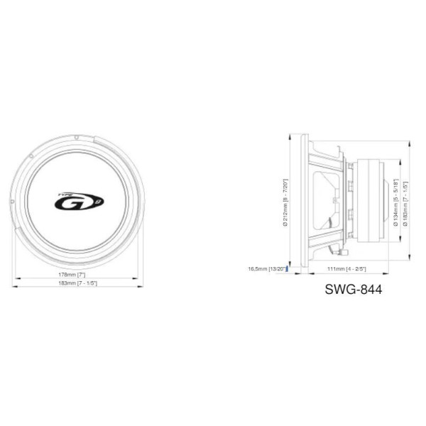 Сабвуфер Alpine SWG-844