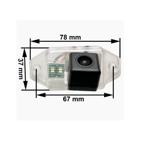 Камера заднего вида Prime-X CA-9575 Toyota LC Prado (J120) (02-09)