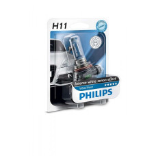 Лампа галогенна Philips H11 WhiteVision +60%, 3700K, 1шт/блістер 12362WHVB1