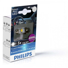 Габарит LED Philips Festoon BlueVision LED T10.5x38 6000K (1шт.) 128596000KX1