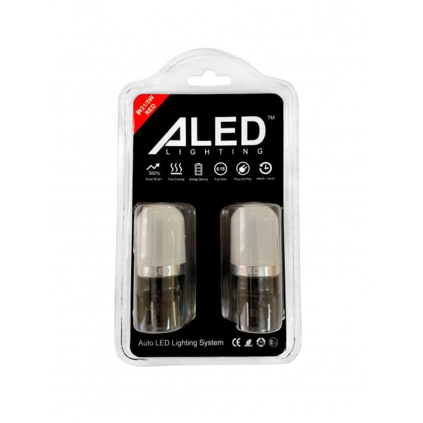 Габарит LED ALed 7443 (W21W/5W) Red (2шт.)