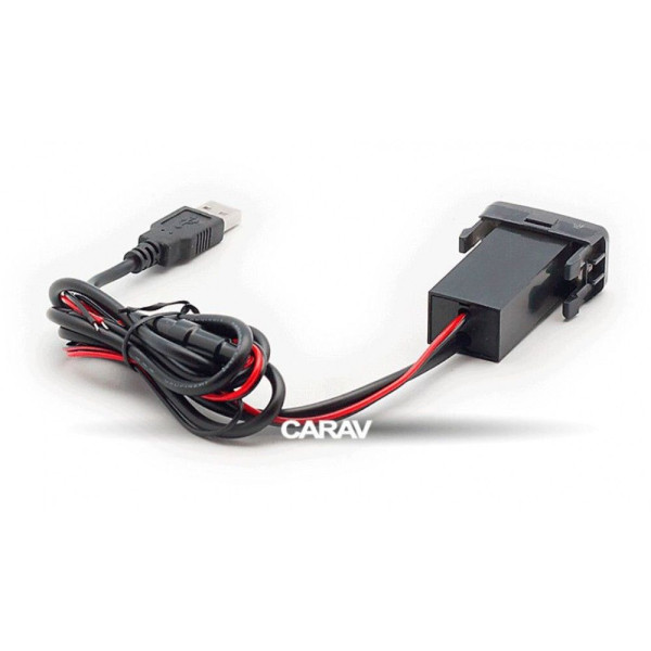 Роз'єм USB в штатну заглушку Carav 17-103 Toyota/Lexus / 2 порти: аудіо + зарядний пристрій