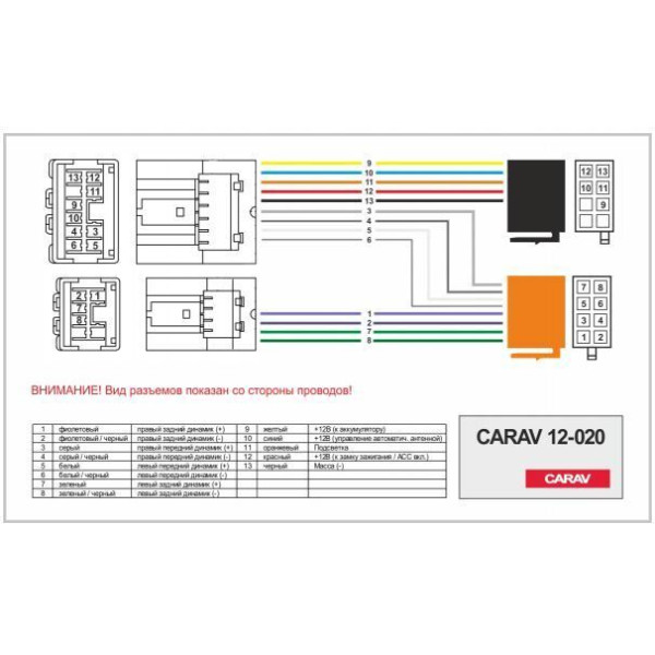 Перехідник Авто-ІSO Carav 12-020 Nissan