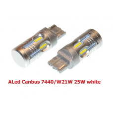 Лампа заднього ходу LED ALed Canbus 7440 (W21W) 25W White (2шт.)