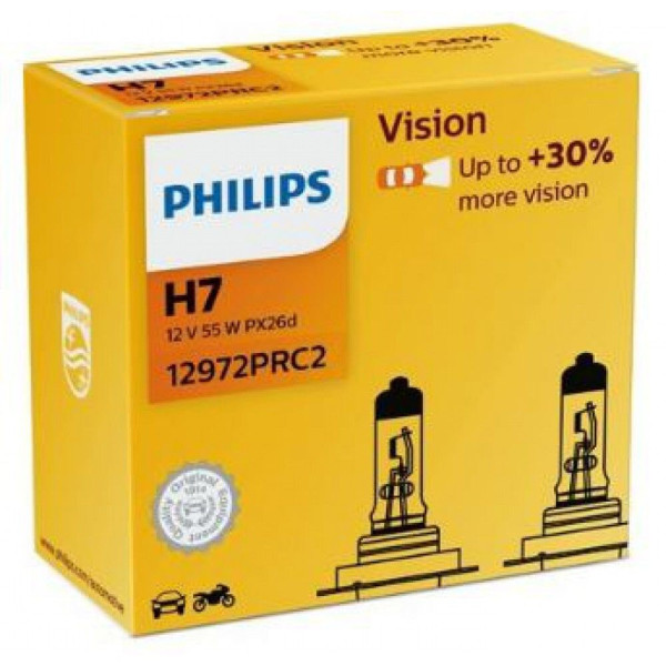 Лампа галогенна Philips H7 Premium PX26d 12V 55W (12972PRC2) (2шт.)