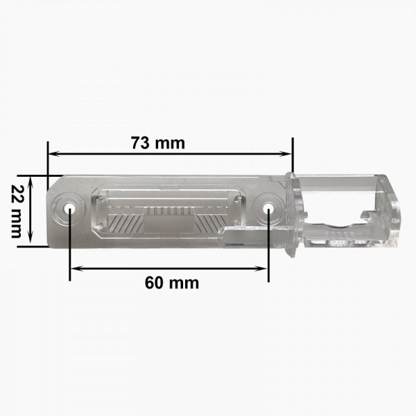 Крепление к камере заднего вида CA-6668 Volkswagen, Golf V (03-08), Touran (03-15)., Passat B5 (00-05), Caddy (2K) (04-20), Jetta (A5) (05-10), Passat B6 (05-11)