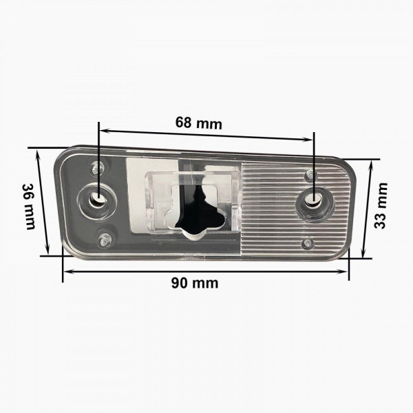 Крепление к камере заднего вида MY-12-5555 Hyundai Santa Fe (CM) (06-12)