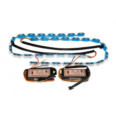 Світлодіодна (LED) стрічка Running Crystall Жовтий-Білий 16 сегментів v4