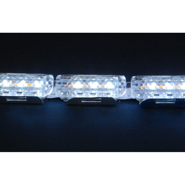 Светодиодная (LED) лента Running Crystall Желтый-Белый 16 сегментов v4