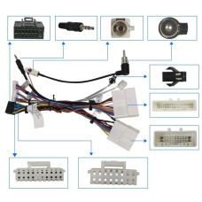 Комплект проводов для магнитол 16PIN CraftAudio CB-629 RENAULT CLIO 16+