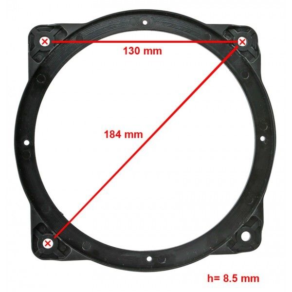 Проставки под динамики ACV 271143-02 165 мм / 6,5