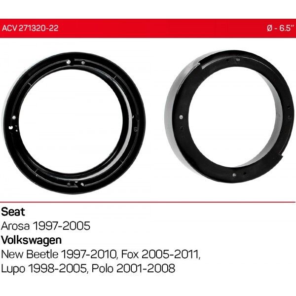 Проставки під динаміки ACV 271320-22 165 мм / 6,5