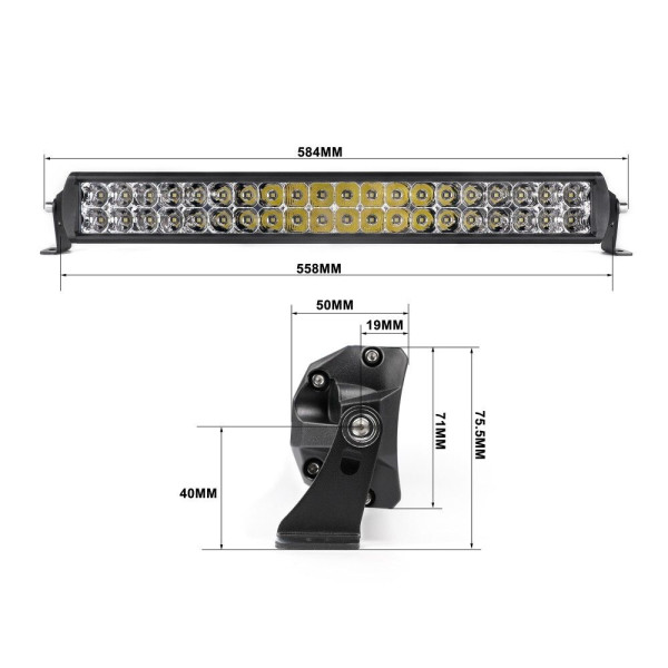 Светодиодная фара дальнего света Aled 49-20 240W 6000K 49B810 (1шт.)