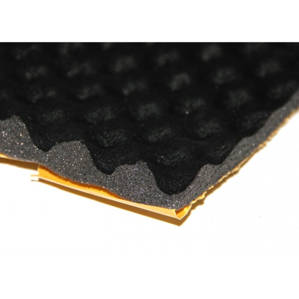 Шумоізоляційний матеріал Audio-System SW Foam Wave 15 Black PU (1,0х0,5)
