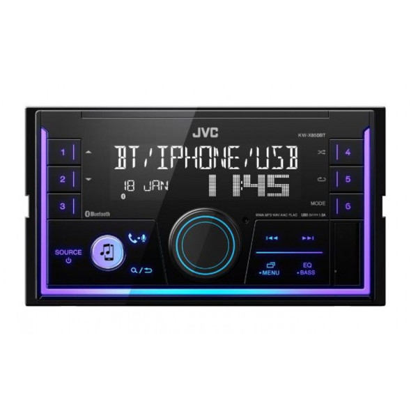 Медиа-ресивер 2-DIN JVC KW-X850BT