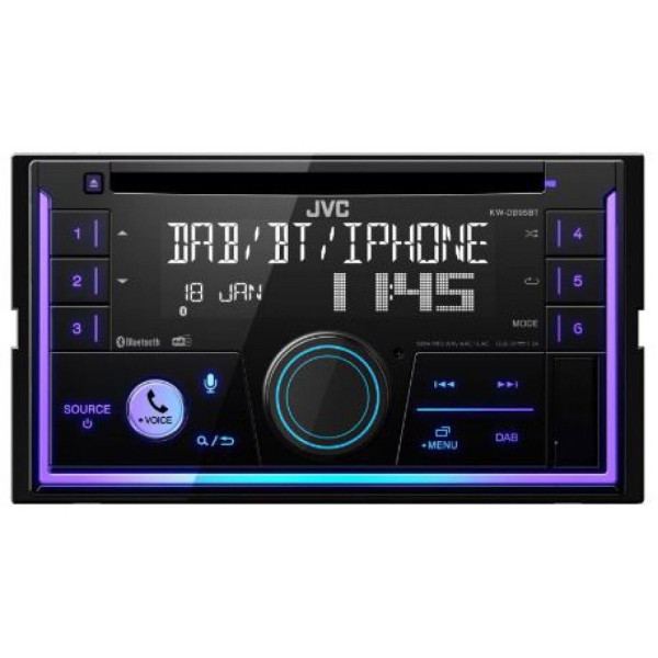 Медіа-ресивер 2-DIN JVC KW-DB95BT