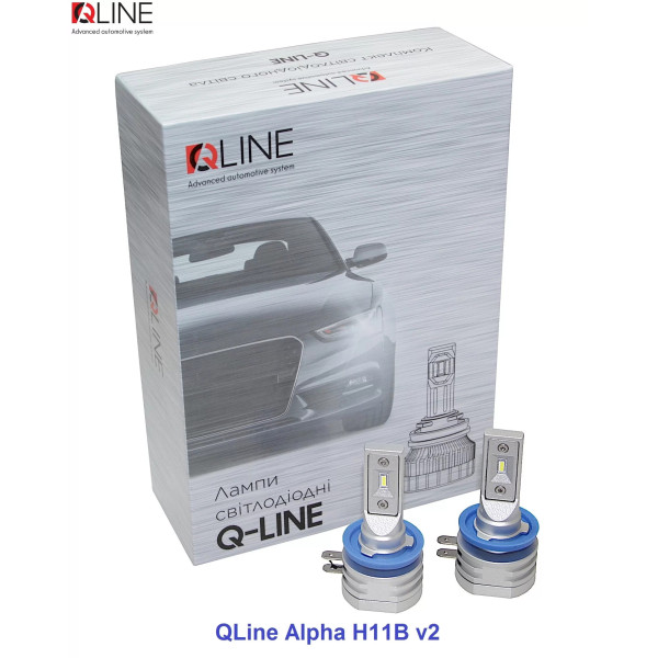 Лампи світлодіодні Qline Alpha H11Bv2 6000K (2шт)