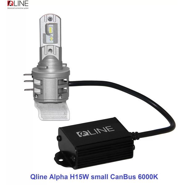 Лампи світлодіодні Qline Alpha H15W small CanBus 6000K (2шт)