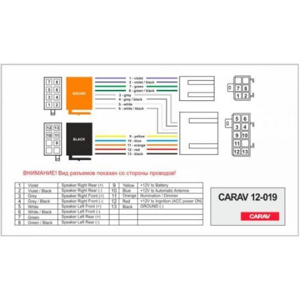 Переходник Авто-ІSO Carav 12-019 Nissan