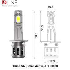 Світлодіодні лампи Qline SA (Small Active) H1 6000K (2шт)