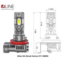 Лампы светодиодные Qline SA (Small Active) H11 6000K (2шт.)