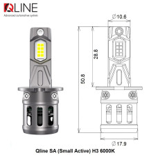 Лампы светодиодные Qline SA (Small Active) H3 6000K (2шт.)