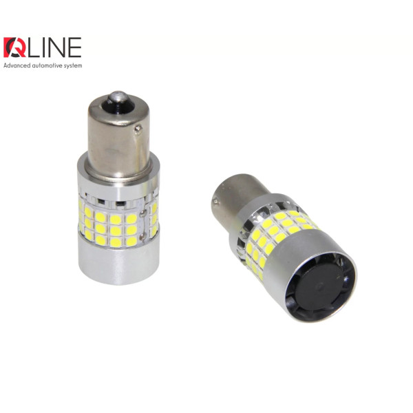 Габарити LED Qline 1156 (P21W) White CANBUS BA15S (2шт)