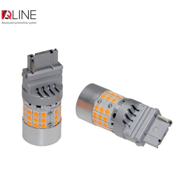 Габариты LED Qline 3156 (P27W) Amber CANBUS (2шт)
