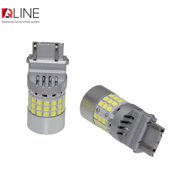 Габариты LED Qline 3157 (P27/7W) White CANBUS (2шт)