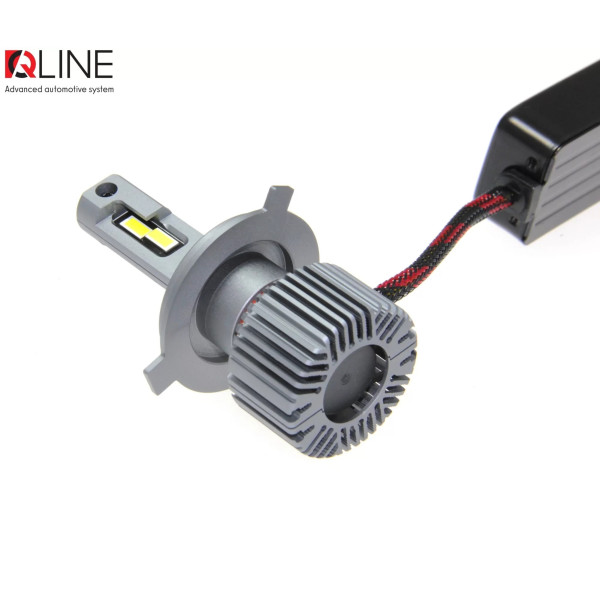 Лампи світлодіодні QLine Ultra +200% H4 55W 6000K (2шт.) 12V