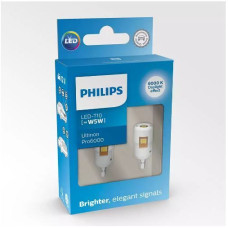 Габарит LED Philips W5W (T10) LED Ultinon Pro6000 SI 6000K 11961CU60X2 White (2шт.)