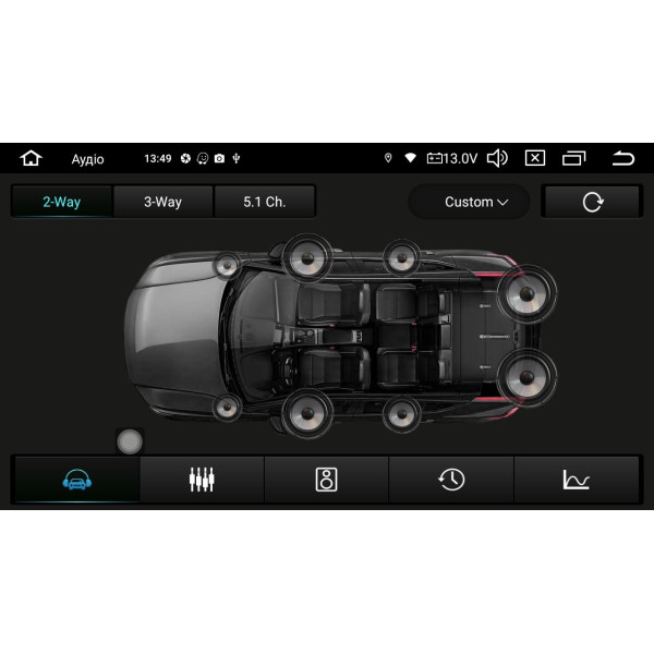 Мультимедийный центр Qline CAMR-10232 Android 12 2/32 10''