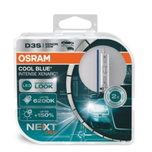 Ксенонові лампи Osram D3S 35W PK32D-5 Cool Blue Intense Next Gen +150% (2 шт) (66340CBN)