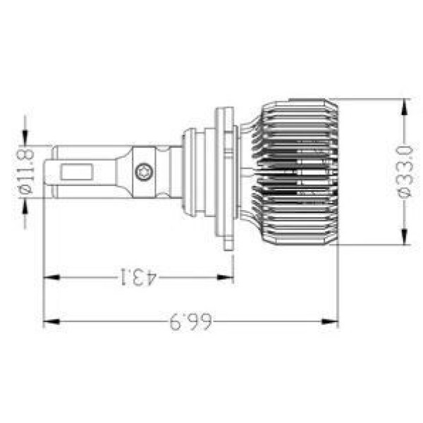 Светодиодные лампы Prime-X R Pro 9006 (5000K) (2 шт)