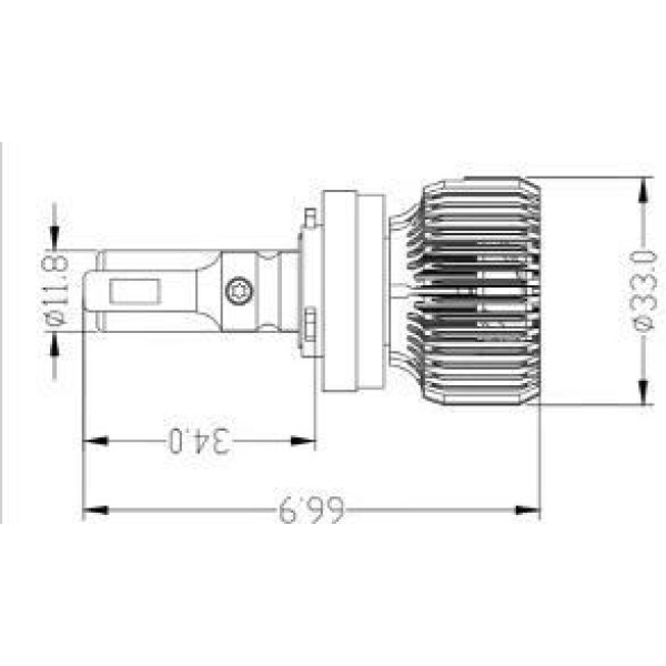 Светодиодные лампы Prime-X R Pro Н11 (5000K) (2 шт)