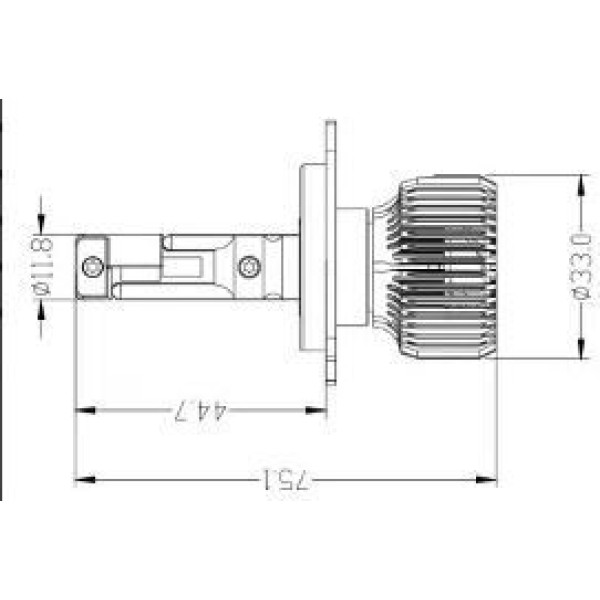 Светодиодные лампы Prime-X R Pro Н4 (5000K) (2 шт)