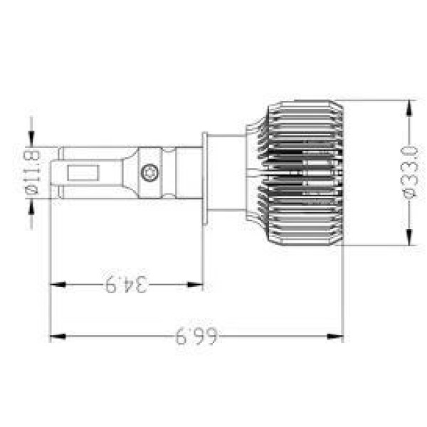 Светодиодные лампы Prime-X R Pro Н1 (5000K) (2 шт)
