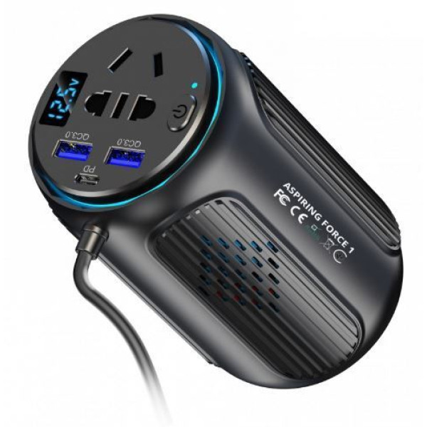 Автомобільний інвертор Aspiring Force 1 150W, PD20W
