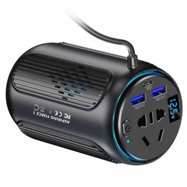 Автомобільний інвертор Aspiring Force 1 150W, PD20W