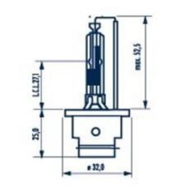 Ксенонова лампа Narva 84006 XENSTART D2R 85V 35W P32d-3 (1 шт)