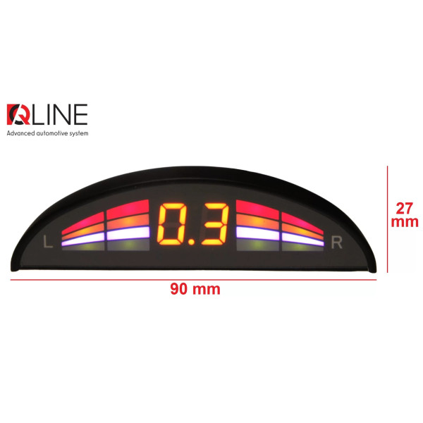 Парктроник Qline ParkSense Smart 8 серый