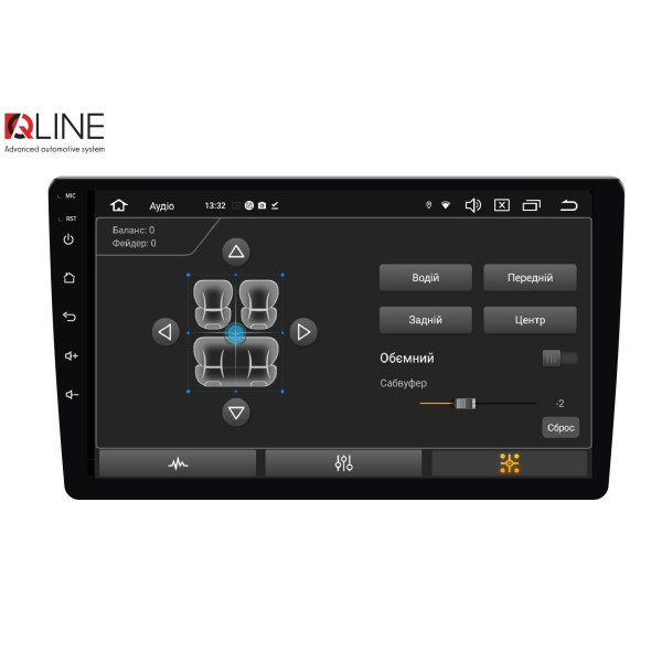 Мультимедийный центр Qline AMR-933Pro DSP Android 12 3/32 9