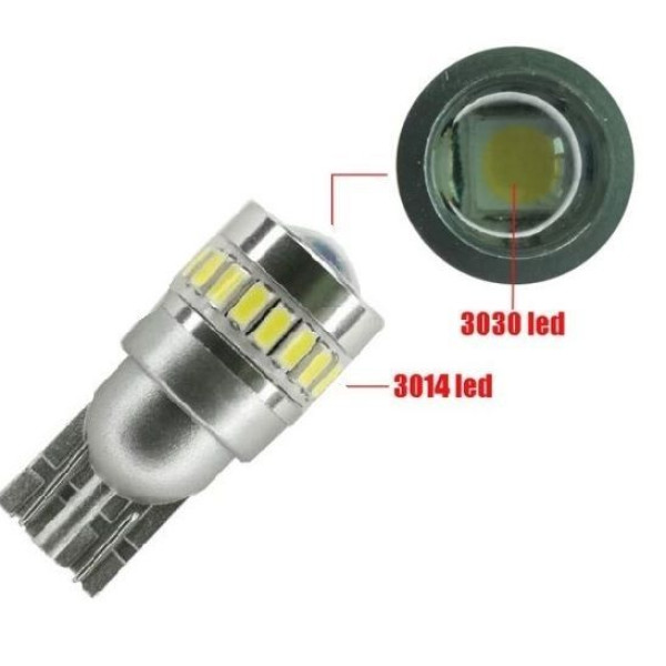 Габарит LED IDIAL 495 T10 12V 6000K LED 3030 chips Canbus (2 шт.)
