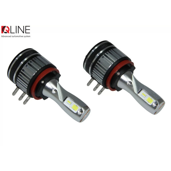 Лампи світлодіодні QLine Ultra +200% 55W H15 6000K (2шт.) 12V