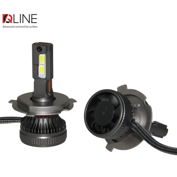 Лампи світлодіодні QLine DualVision 65W H4 6000K (2шт.)