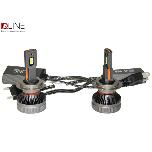 Лампы светодиодные QLine DualVision 65W H7 6000K (2шт.)