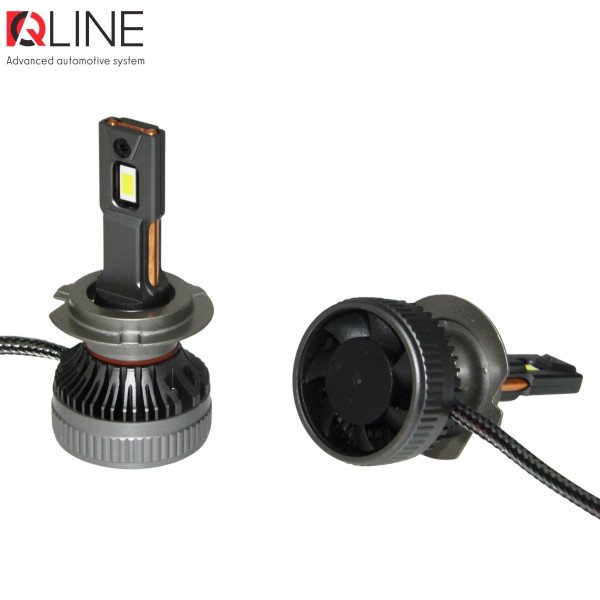 Лампы светодиодные QLine DualVision 65W H7 6000K (2шт.)