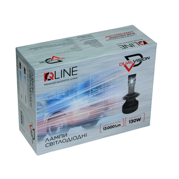 Лампы светодиодные QLine DualVision 65W HIR2 6000K (2шт.)