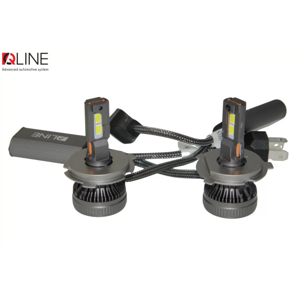 Лампи світлодіодні QLine DualVision 65W H4 24V 6000K (2шт.)